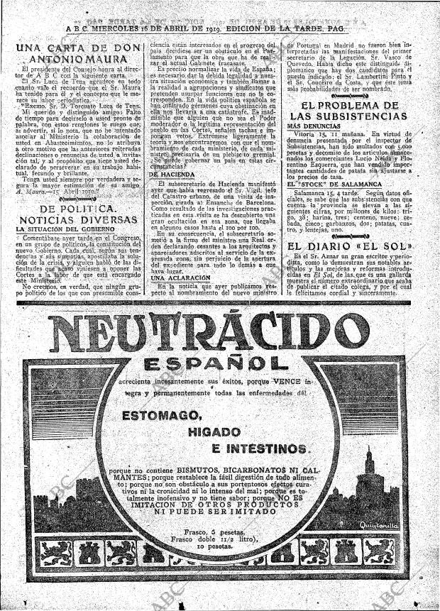 ABC MADRID 16-04-1919 página 13