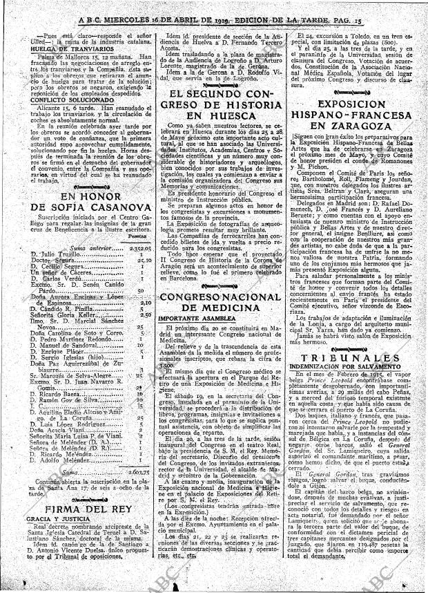 ABC MADRID 16-04-1919 página 15