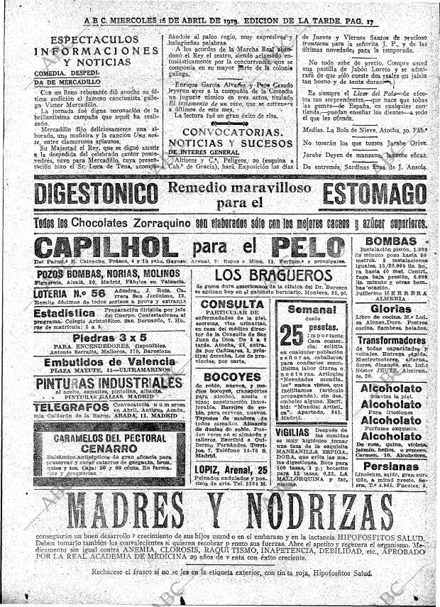 ABC MADRID 16-04-1919 página 17