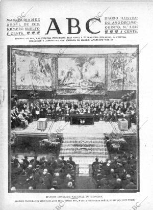 ABC MADRID 21-04-1919 página 1