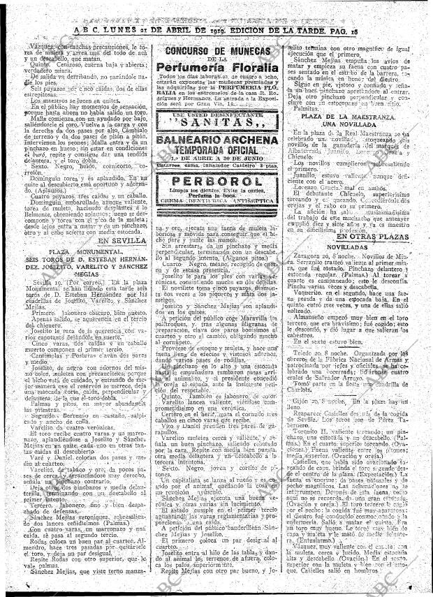 ABC MADRID 21-04-1919 página 16