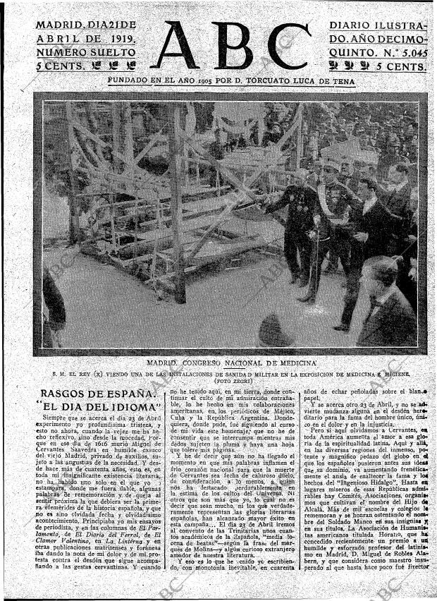 ABC MADRID 21-04-1919 página 3