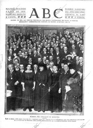 ABC MADRID 23-04-1919 página 1