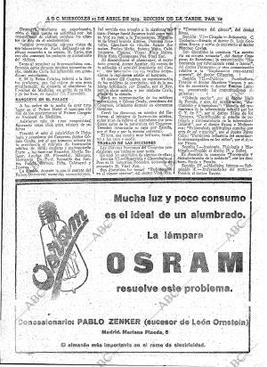 ABC MADRID 23-04-1919 página 10
