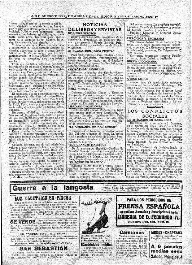 ABC MADRID 23-04-1919 página 17