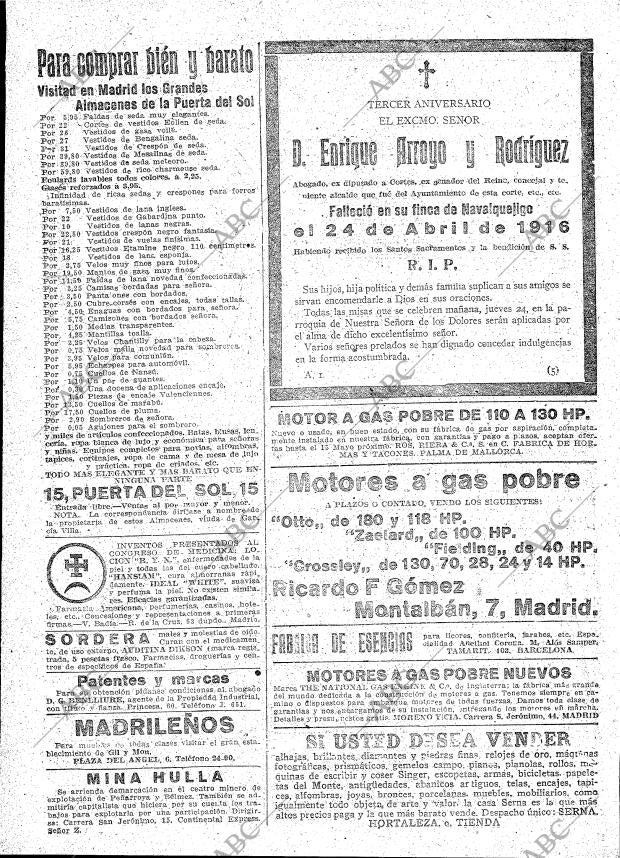 ABC MADRID 23-04-1919 página 22