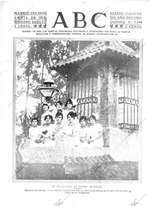 ABC MADRID 24-04-1919 página 1
