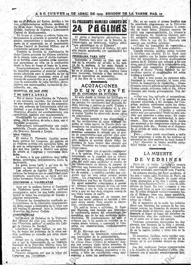 ABC MADRID 24-04-1919 página 11