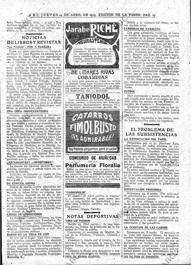 ABC MADRID 24-04-1919 página 17