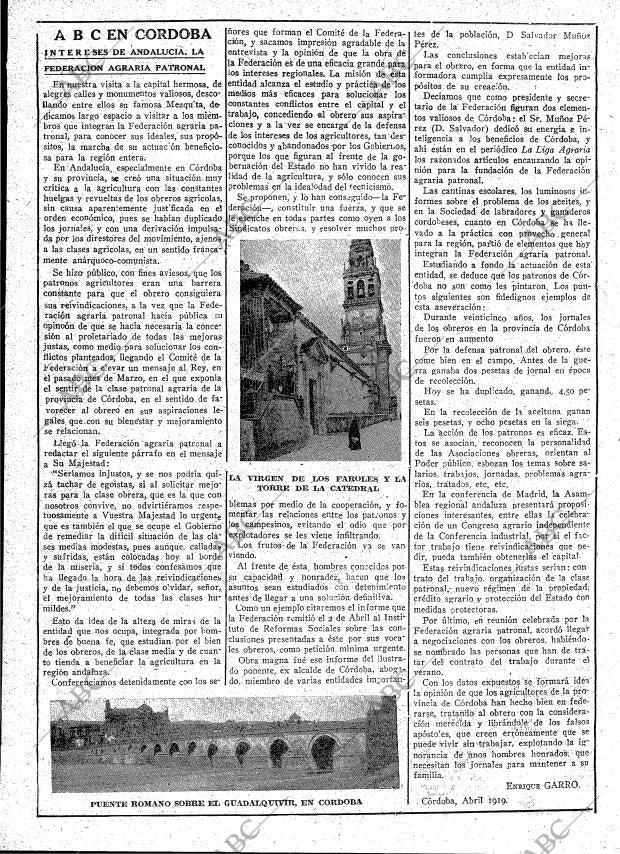 ABC MADRID 25-04-1919 página 2