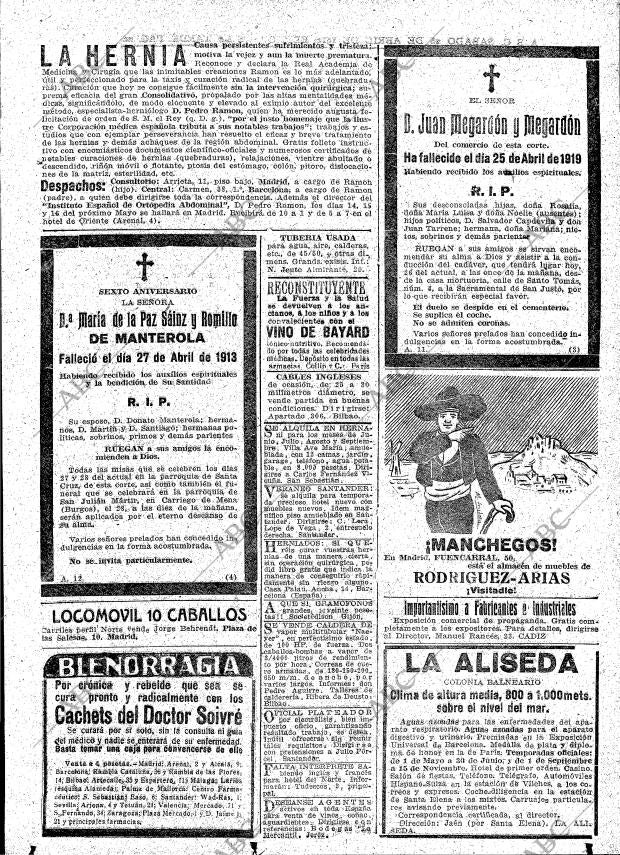 ABC MADRID 26-04-1919 página 21