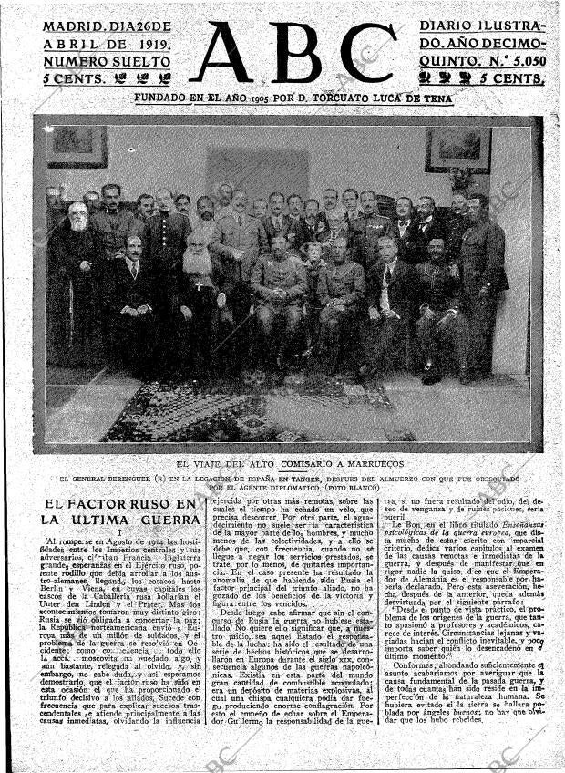 ABC MADRID 26-04-1919 página 3