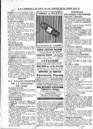 ABC MADRID 27-04-1919 página 18