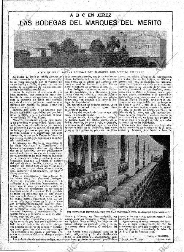 ABC MADRID 27-04-1919 página 2