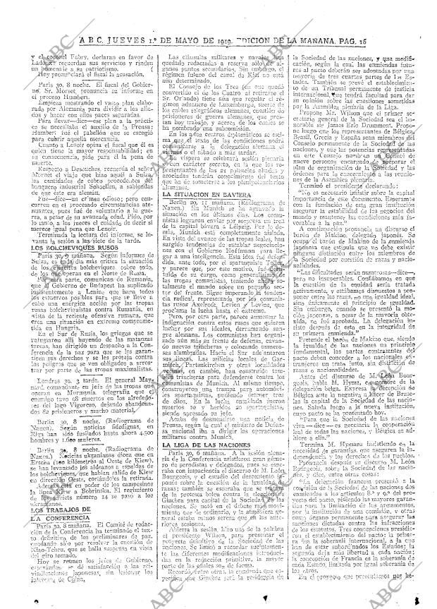 ABC MADRID 01-05-1919 página 16