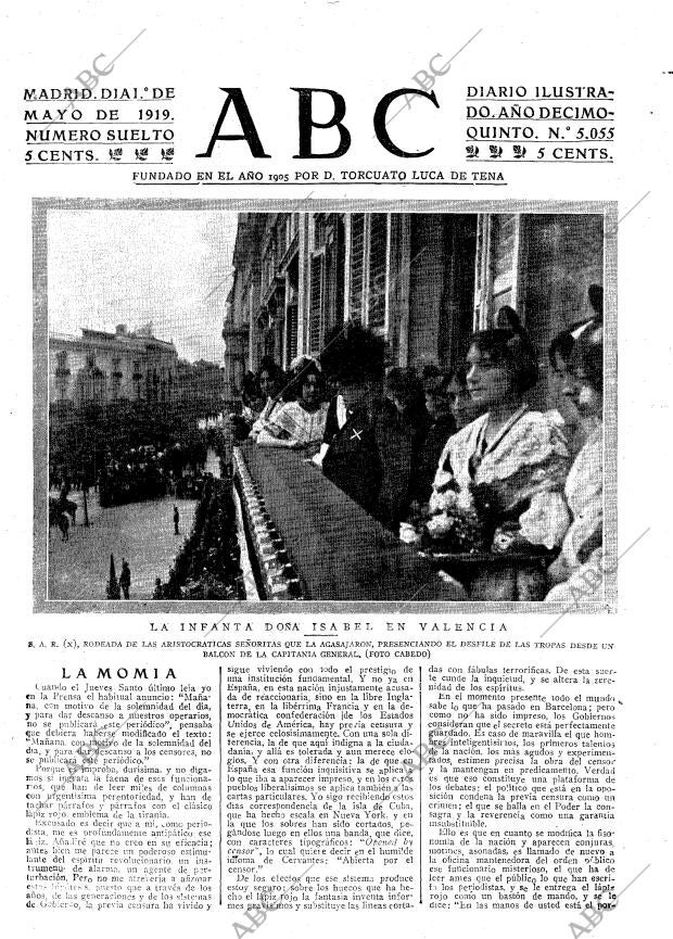 ABC MADRID 01-05-1919 página 3