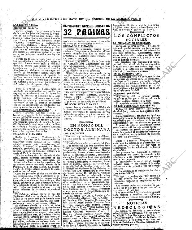 ABC MADRID 02-05-1919 página 18