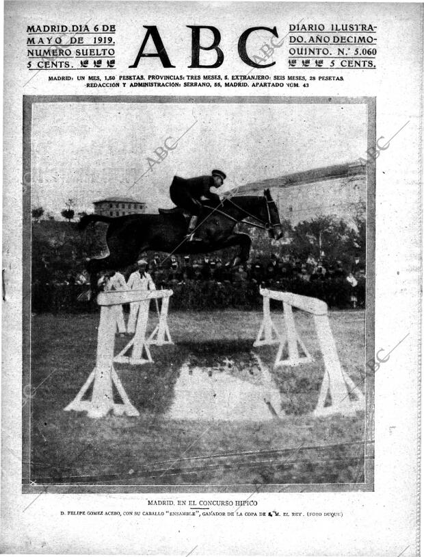 ABC MADRID 06-05-1919 página 1