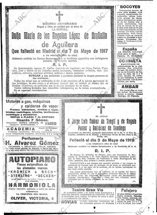 ABC MADRID 06-05-1919 página 20