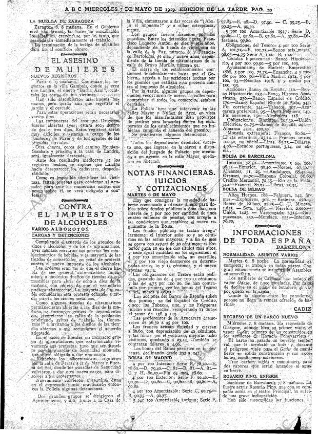 ABC MADRID 07-05-1919 página 19