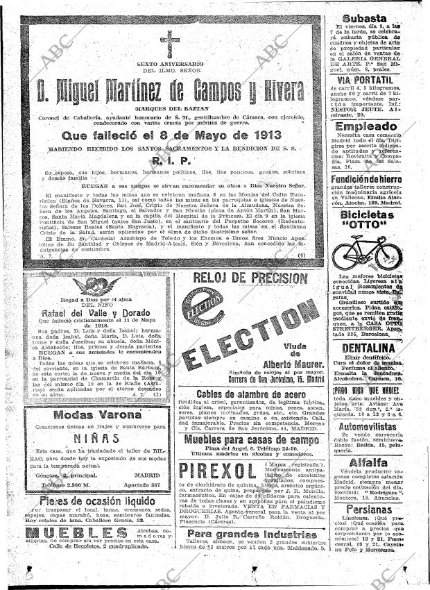ABC MADRID 07-05-1919 página 22