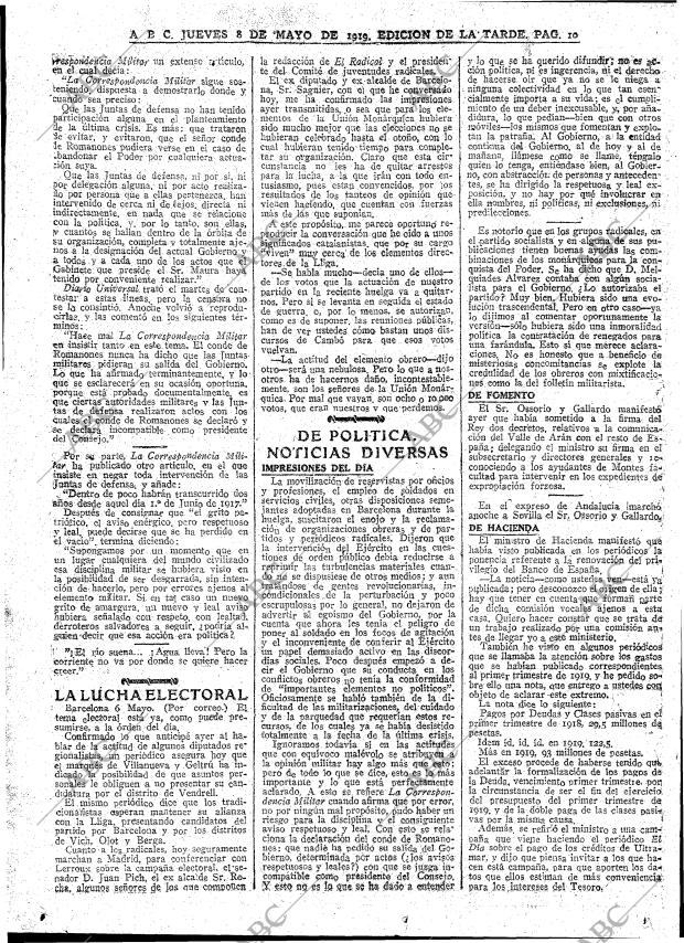 ABC MADRID 08-05-1919 página 10