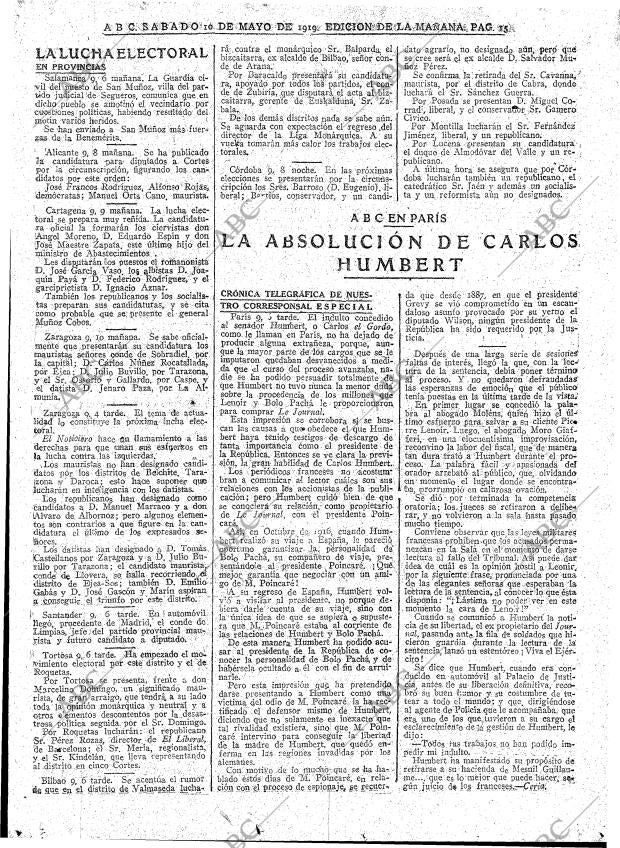 ABC MADRID 10-05-1919 página 15
