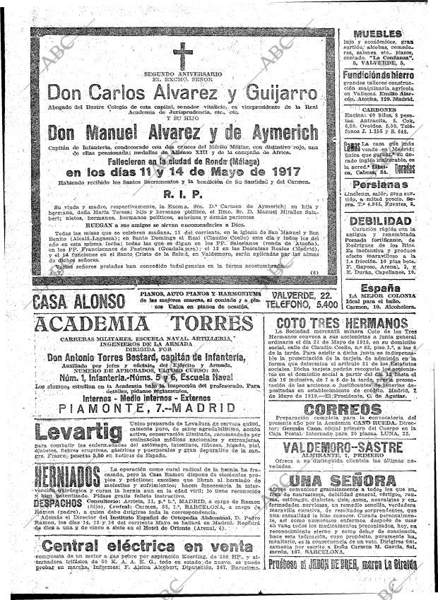 ABC MADRID 10-05-1919 página 30