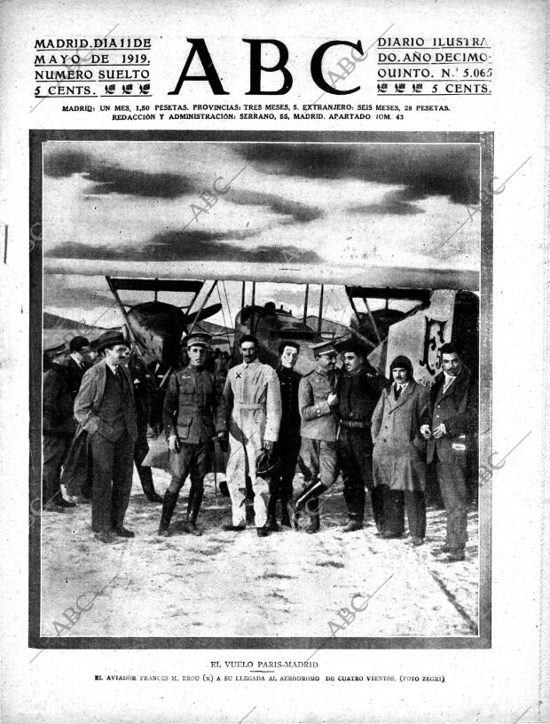ABC MADRID 11-05-1919 página 1