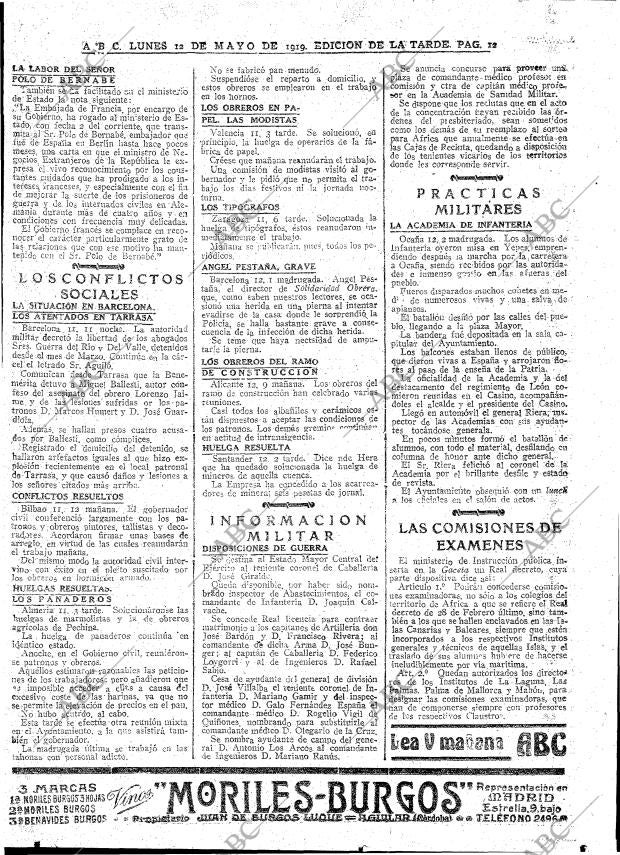 ABC MADRID 12-05-1919 página 12