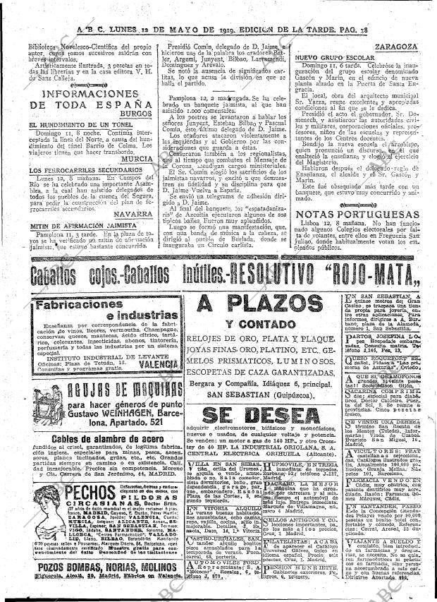 ABC MADRID 12-05-1919 página 18