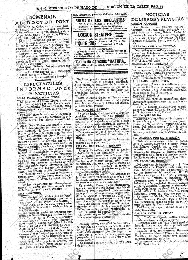 ABC MADRID 14-05-1919 página 17