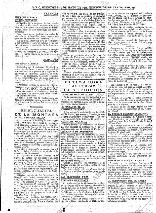 ABC MADRID 14-05-1919 página 19
