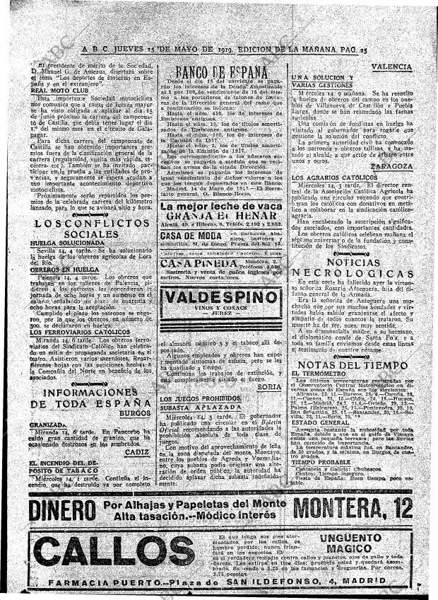 ABC MADRID 15-05-1919 página 25