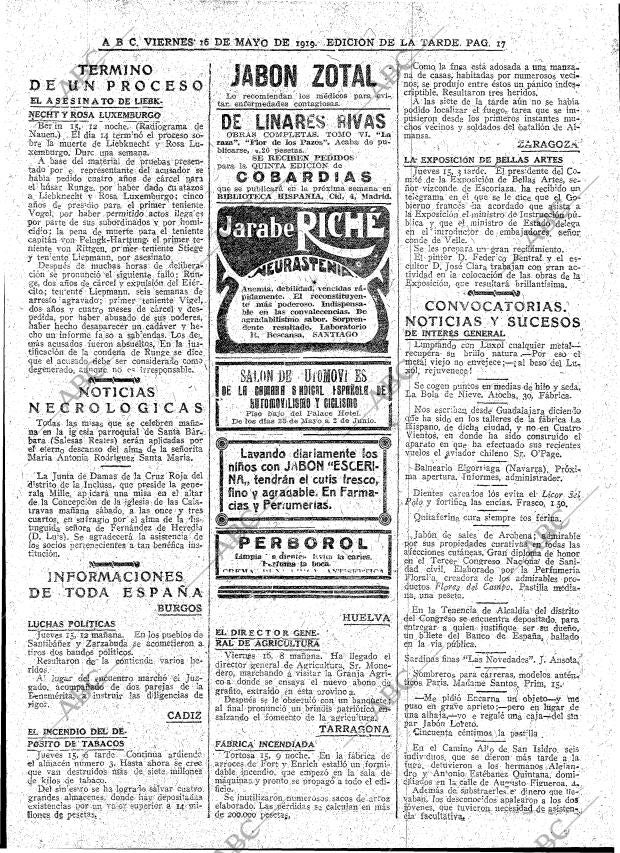 ABC MADRID 16-05-1919 página 17