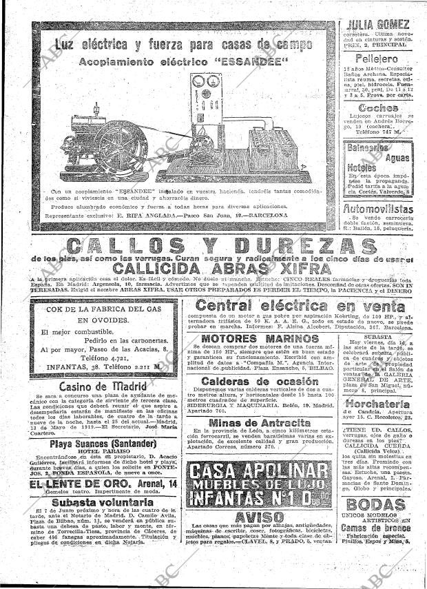 ABC MADRID 16-05-1919 página 20
