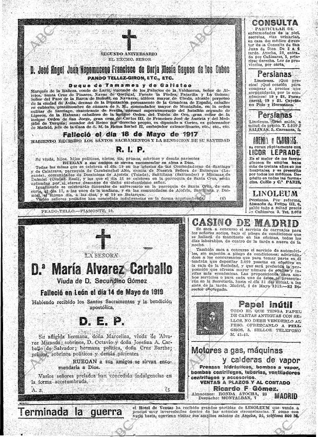 ABC MADRID 16-05-1919 página 21