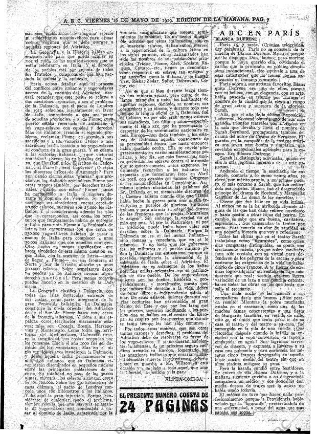 ABC MADRID 16-05-1919 página 7
