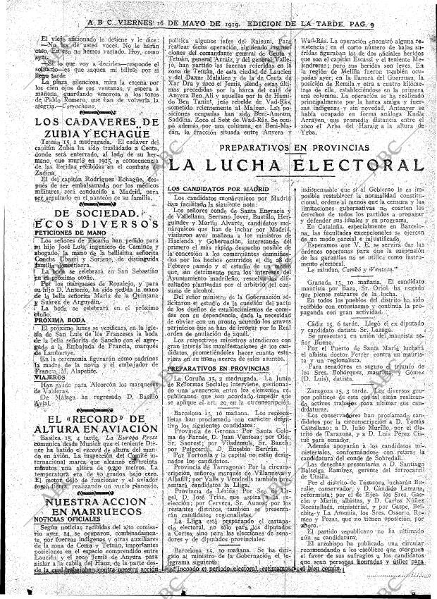 ABC MADRID 16-05-1919 página 9