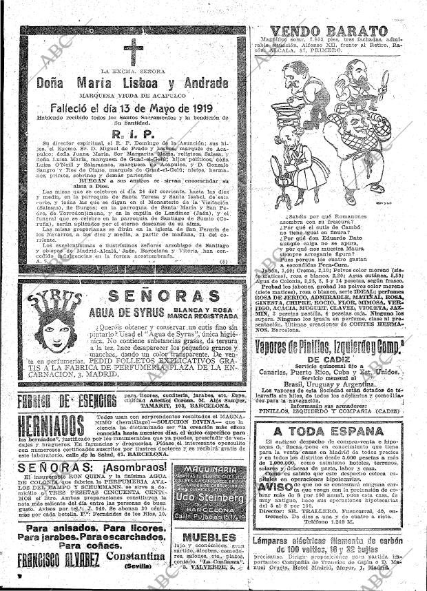 ABC MADRID 21-05-1919 página 22