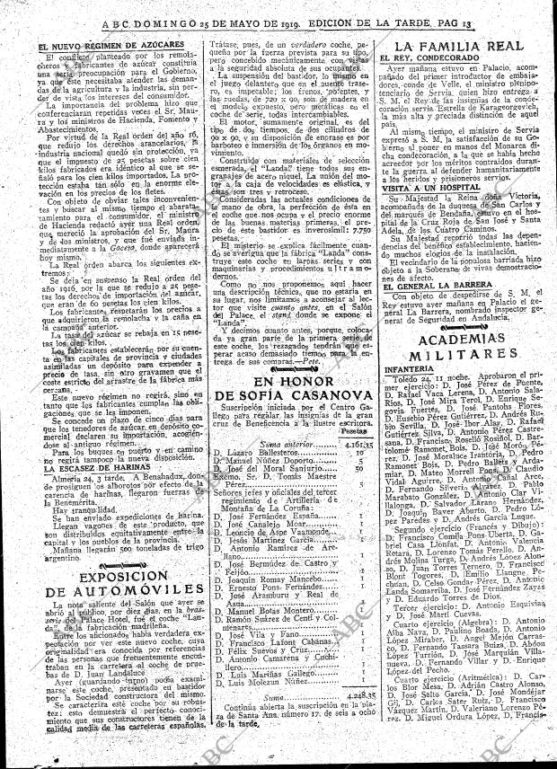 ABC MADRID 25-05-1919 página 13