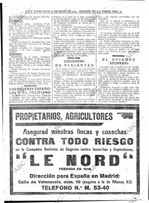 ABC MADRID 25-05-1919 página 14