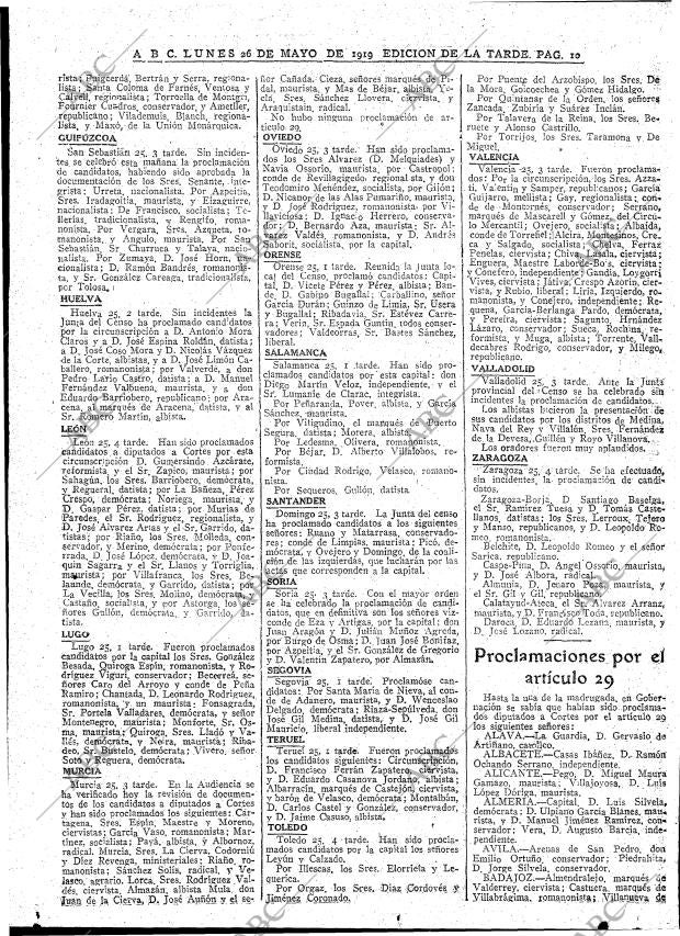 ABC MADRID 26-05-1919 página 10