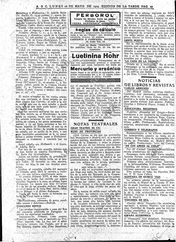 ABC MADRID 26-05-1919 página 17