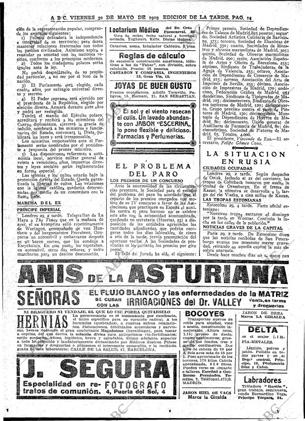 ABC MADRID 30-05-1919 página 14