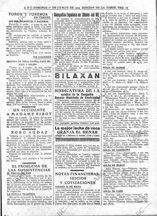 ABC MADRID 01-06-1919 página 17