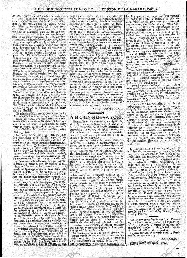 ABC MADRID 01-06-1919 página 7