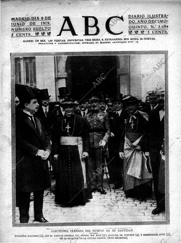 ABC MADRID 09-06-1919 página 1