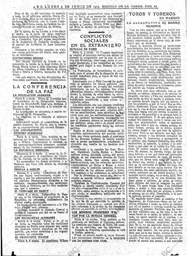 ABC MADRID 09-06-1919 página 11