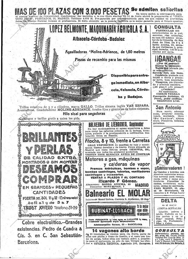 ABC MADRID 09-06-1919 página 22